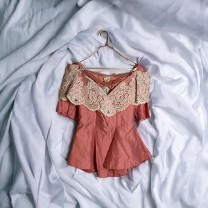 Victorian lace blouse